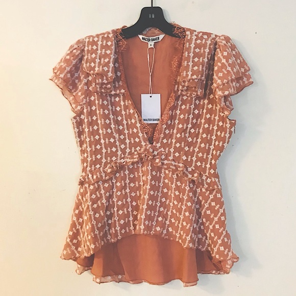 Walter Baker Deep V-neck Top - Picture 2 of 13